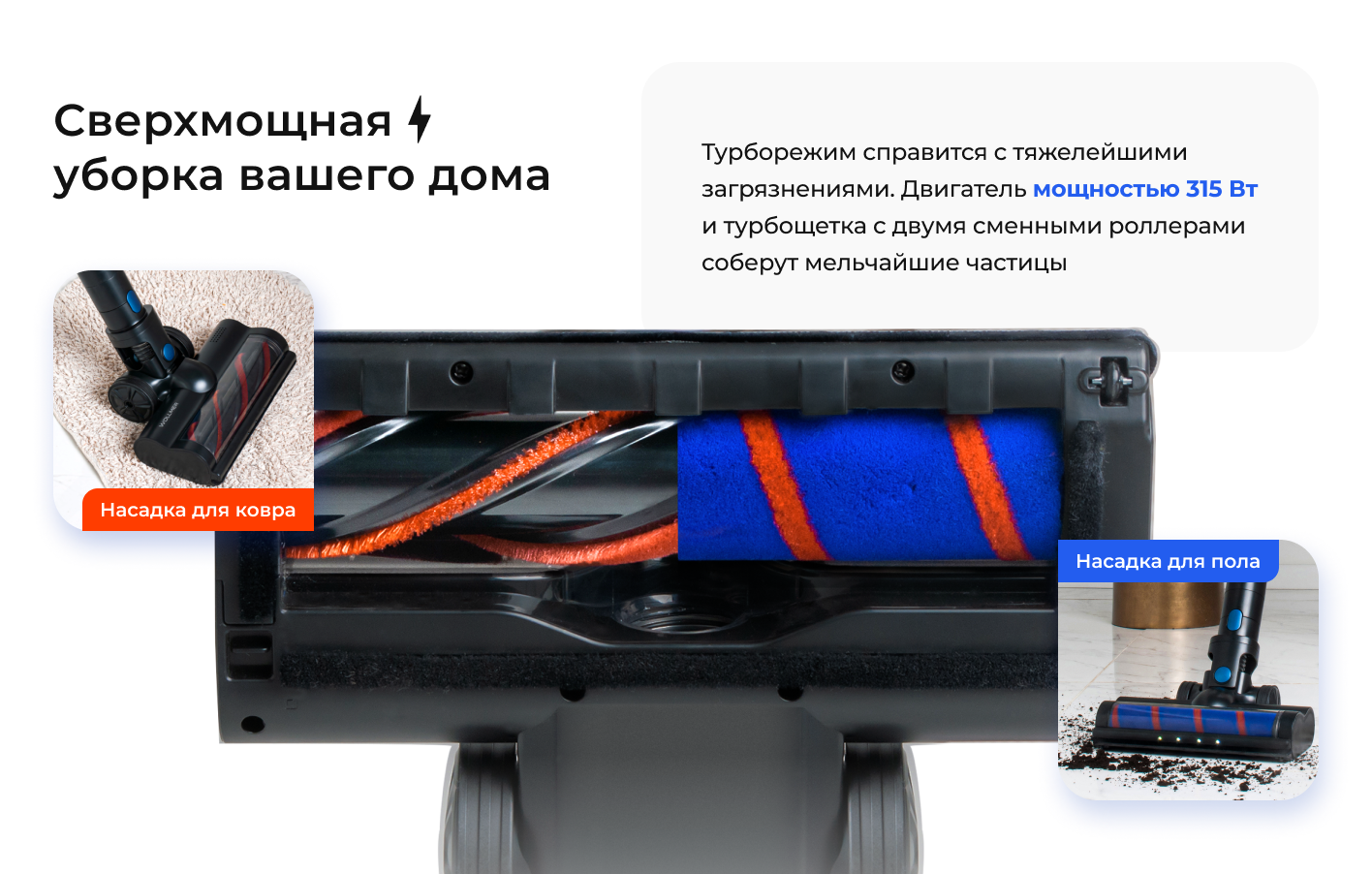 Вертикальный пылесос Wollmer D707 Sapphire: купить, цена, отзывы, фото ...