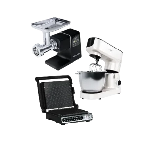 Комплект «Планетарный миксер T1000 + Мясорубка M909 + Гриль S805»