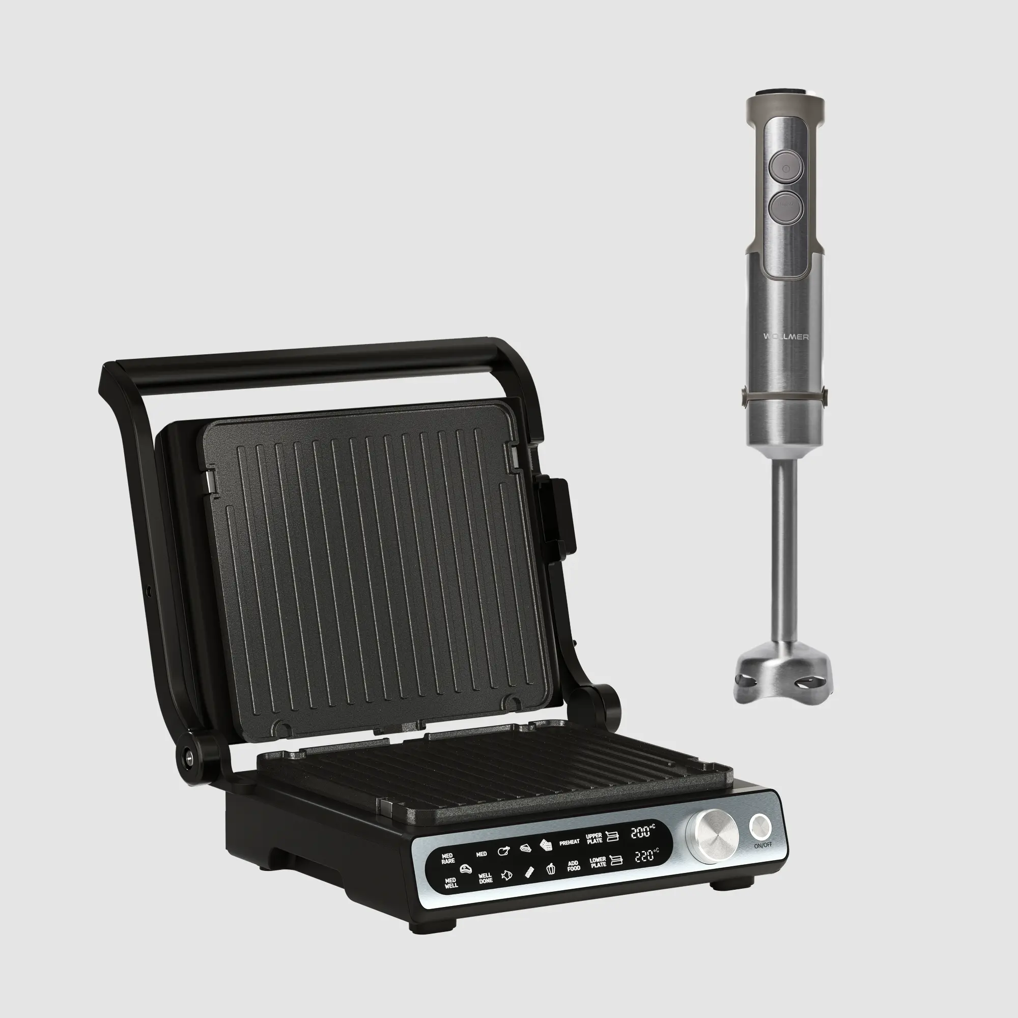 Комплект «Электрогриль S805 Monolith + Погружной Блендер G525 Extra Chef»